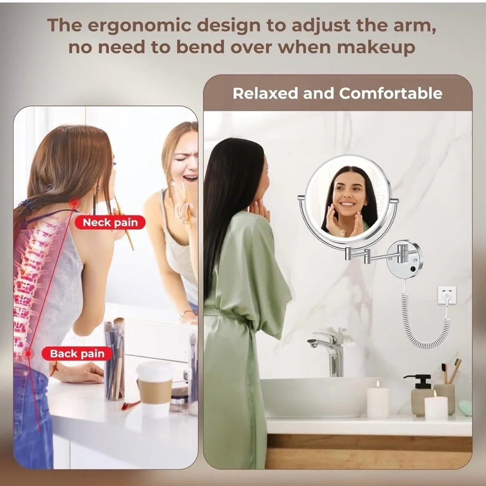 Adjustable LED Vanity Mirror